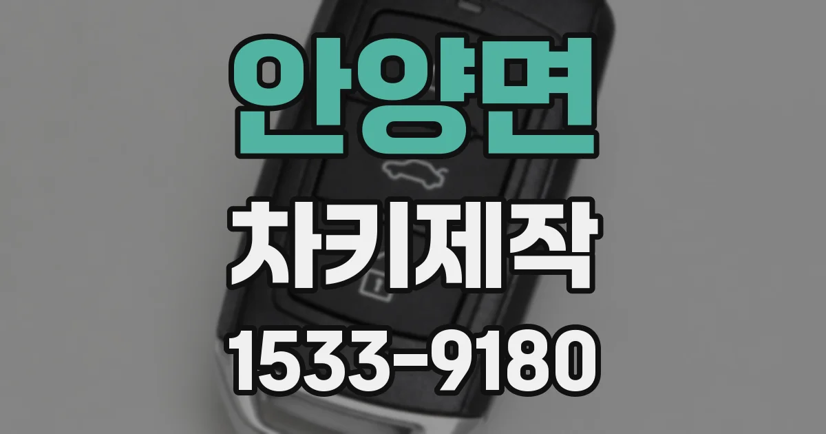 안양면 차키제작