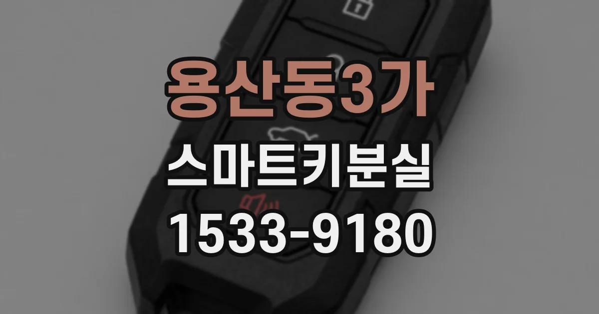 용산동3가 스마트키분실