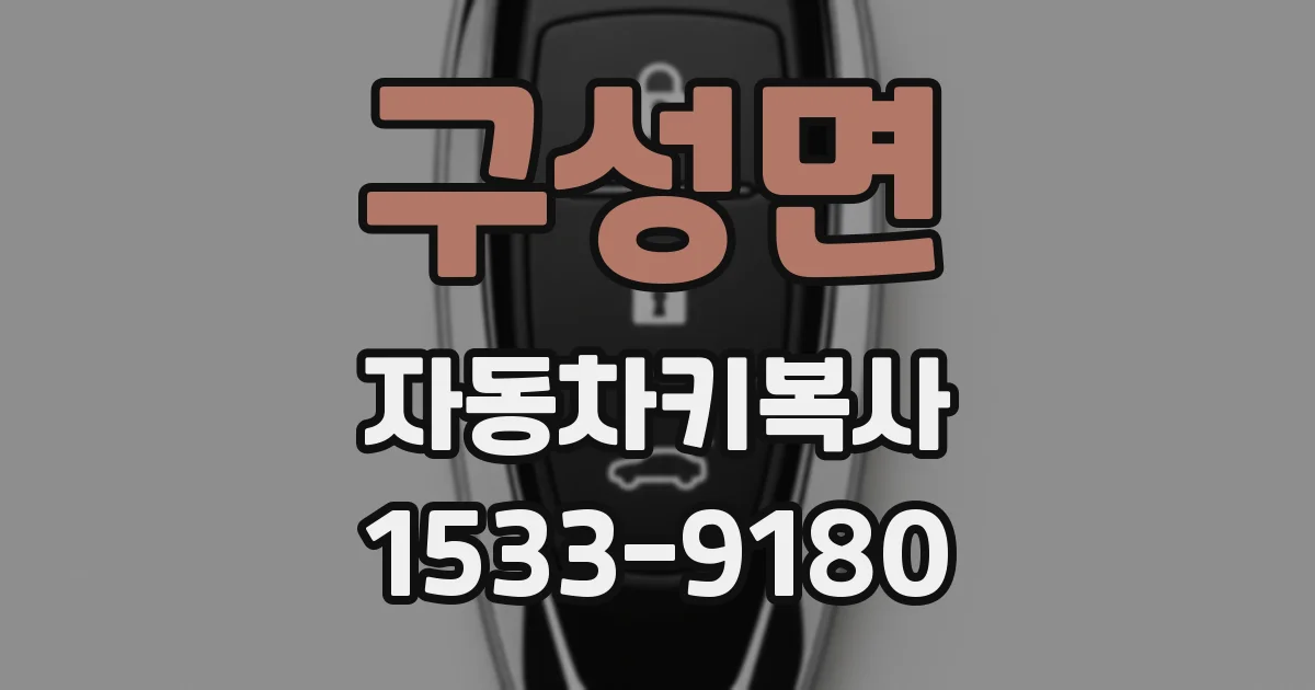 구성면 자동차키복사