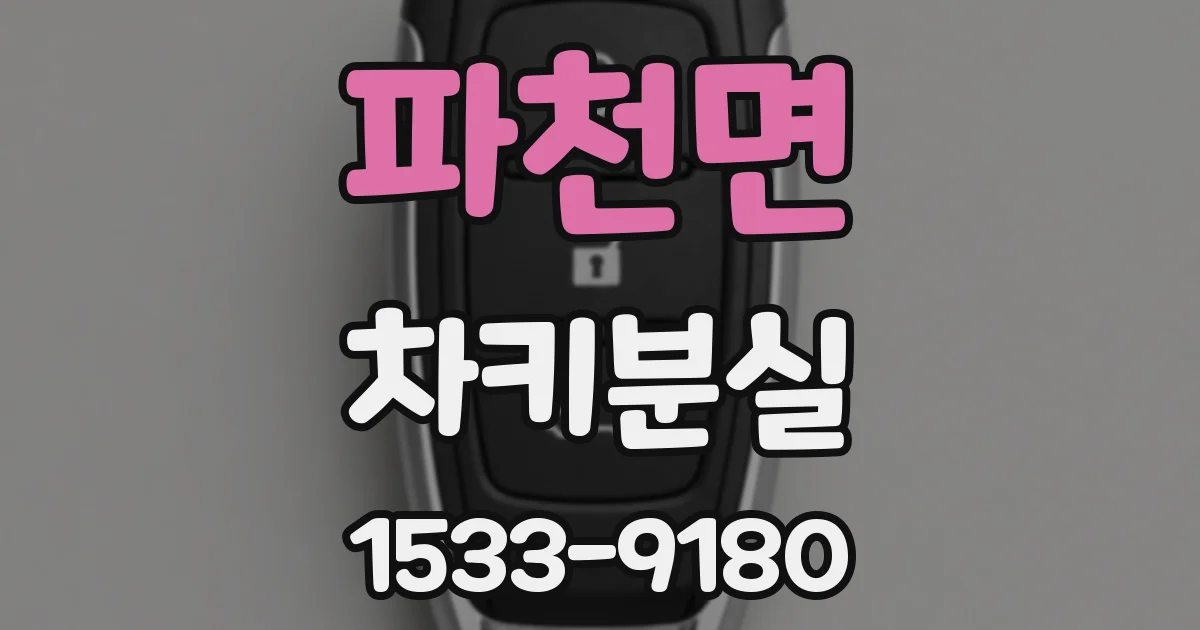 파천면 차키분실