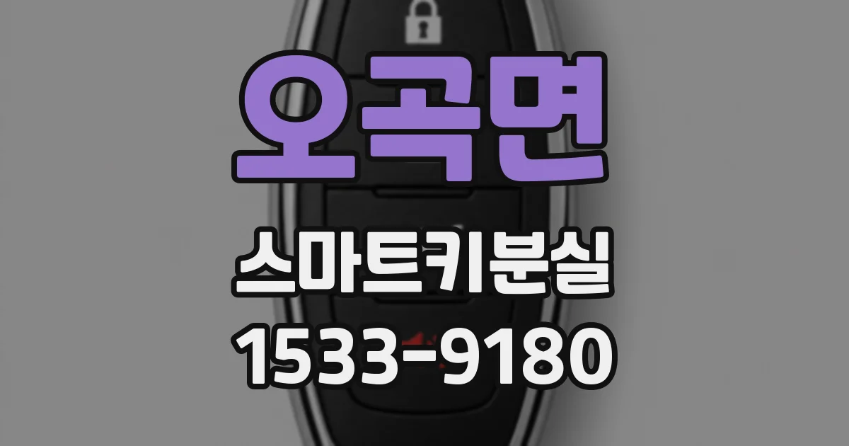 오곡면 스마트키분실