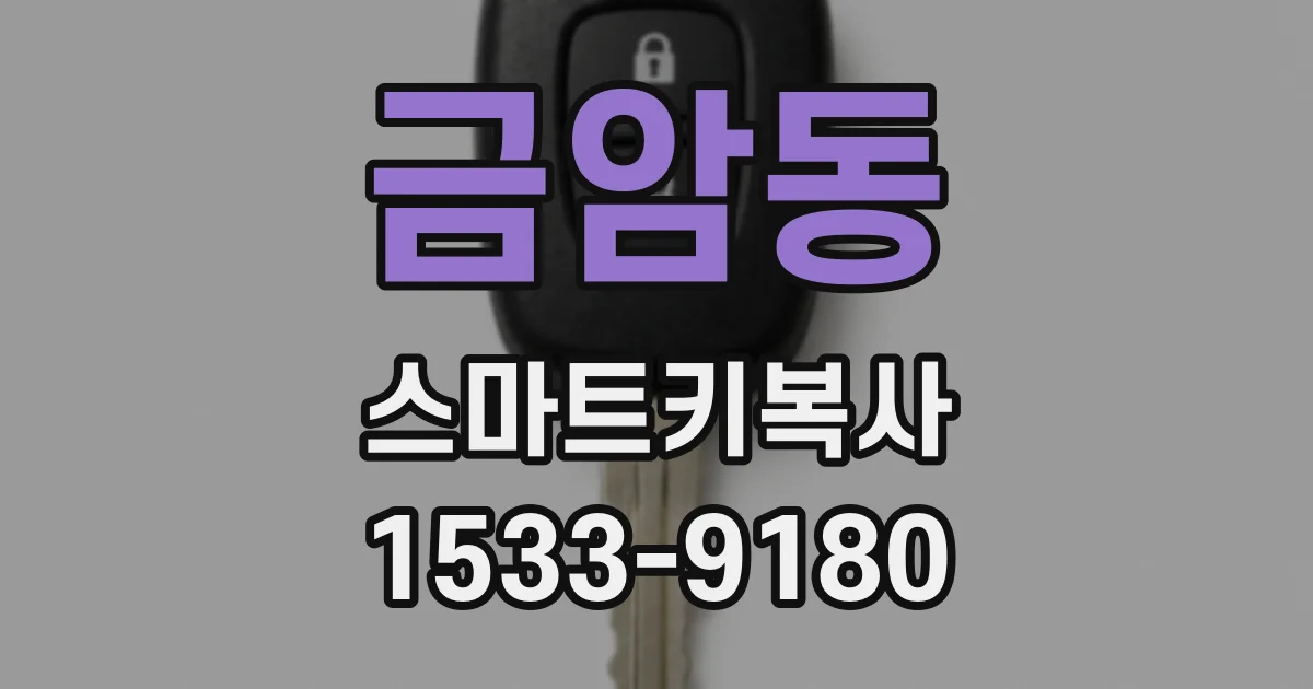 금암동 스마트키복사
