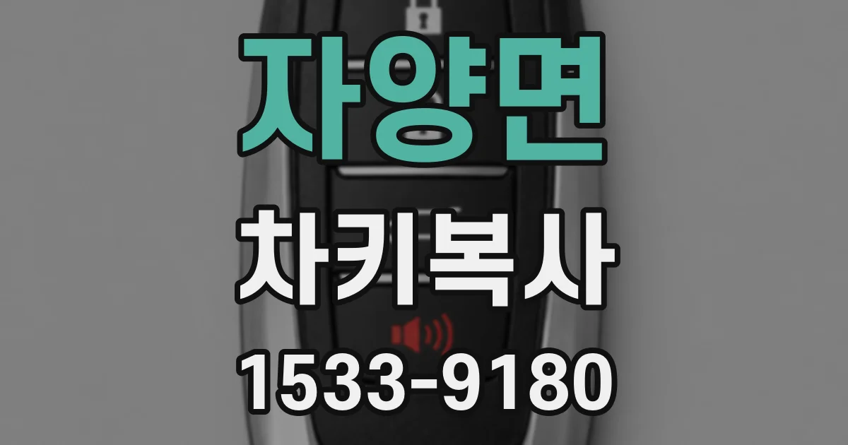 자양면 차키복사