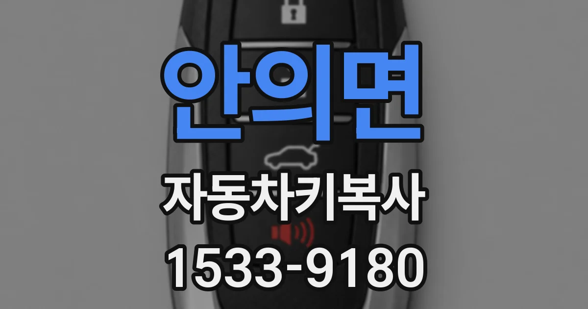 안의면 자동차키복사