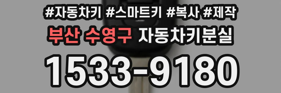 부산 수영구 자동차키분실