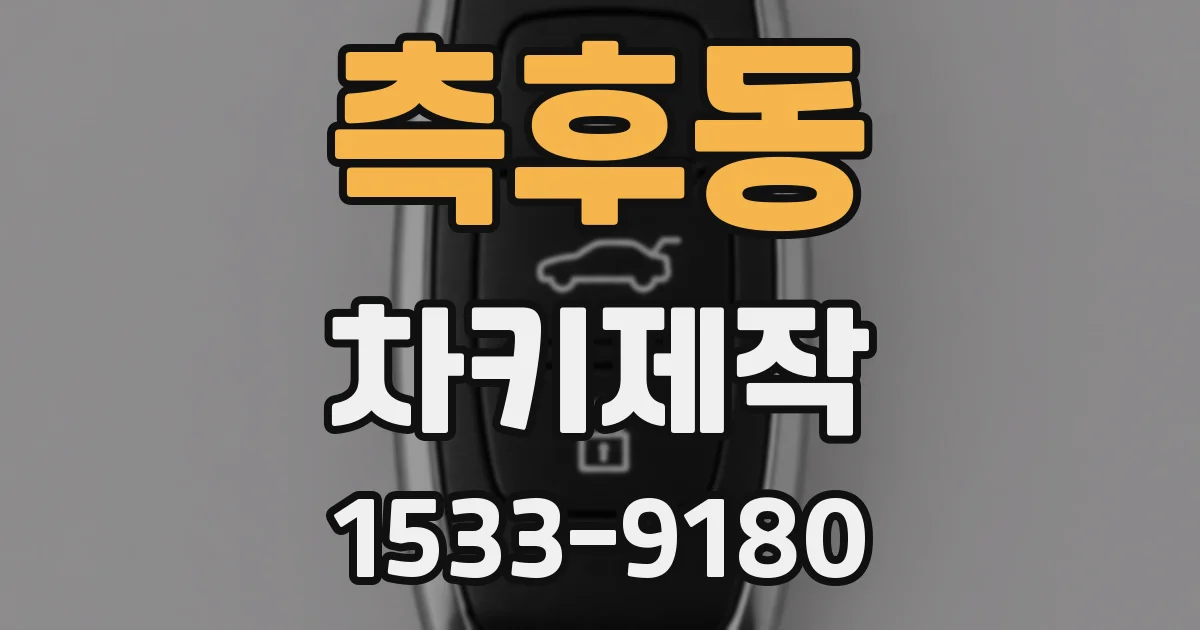 측후동 차키제작
