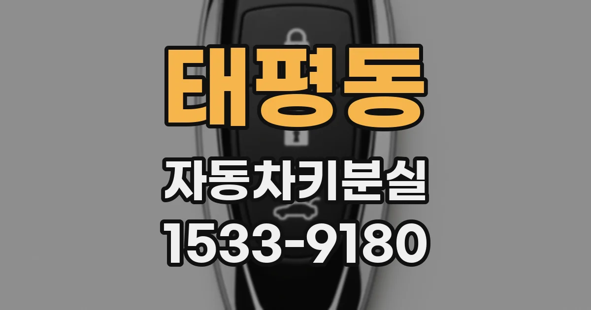 태평동 자동차키분실