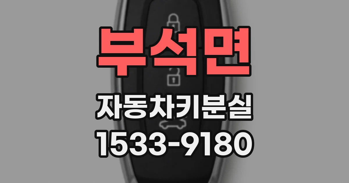 부석면 자동차키분실