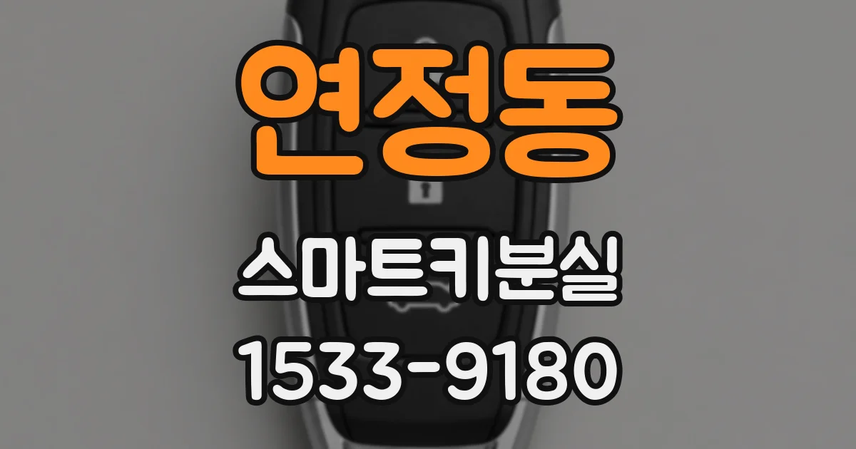 연정동 스마트키분실