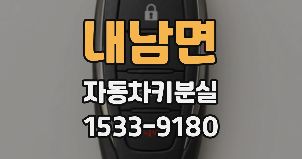 내남면 자동차키분실
