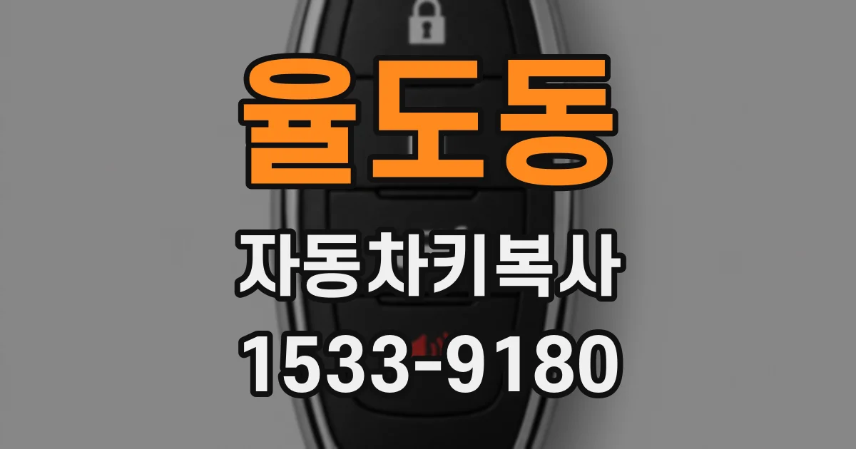 율도동 자동차키복사