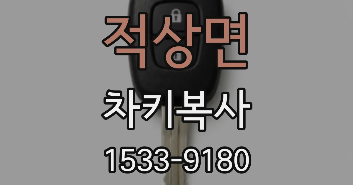 적상면 차키복사