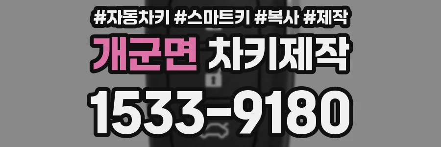 개군면 차키제작
