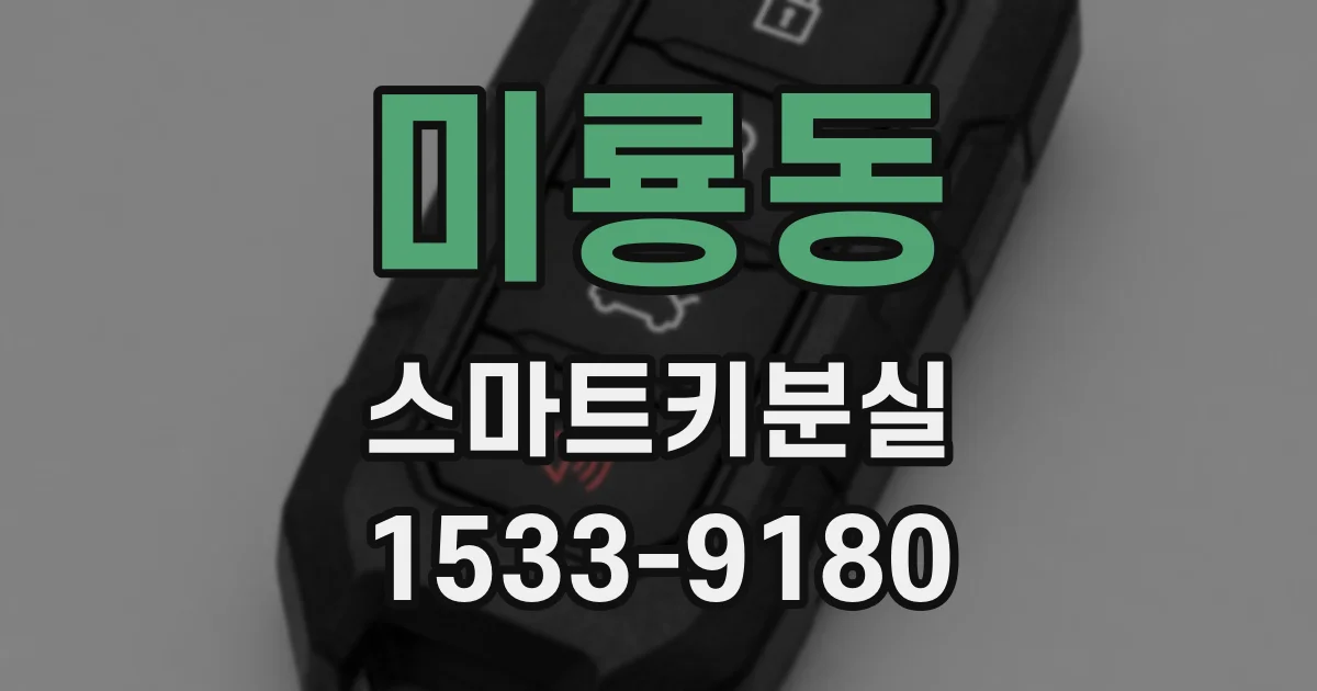 미룡동 스마트키분실