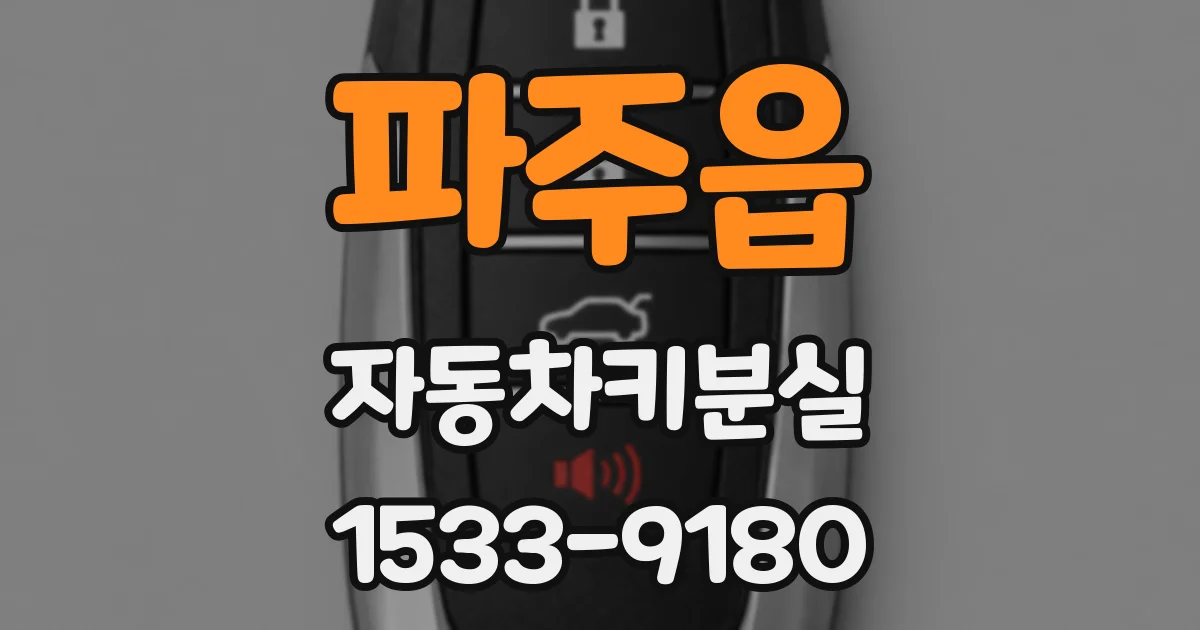 파주읍 자동차키분실
