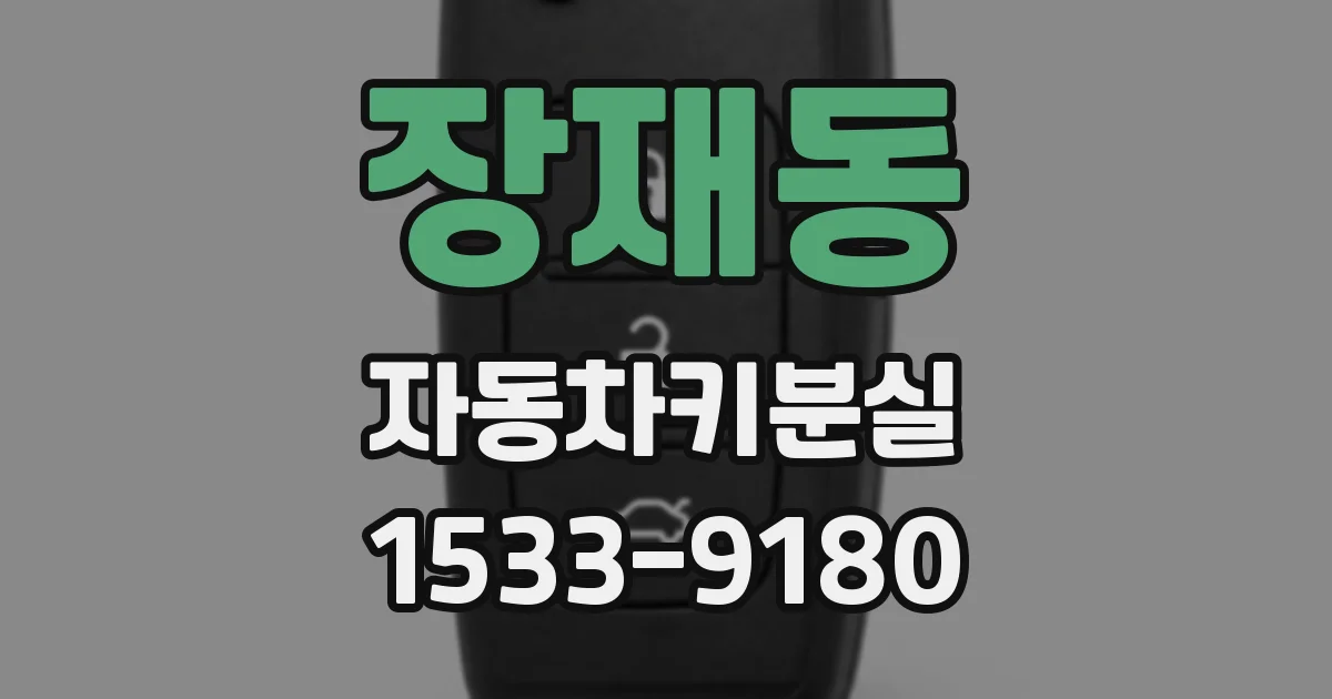 장재동 자동차키분실