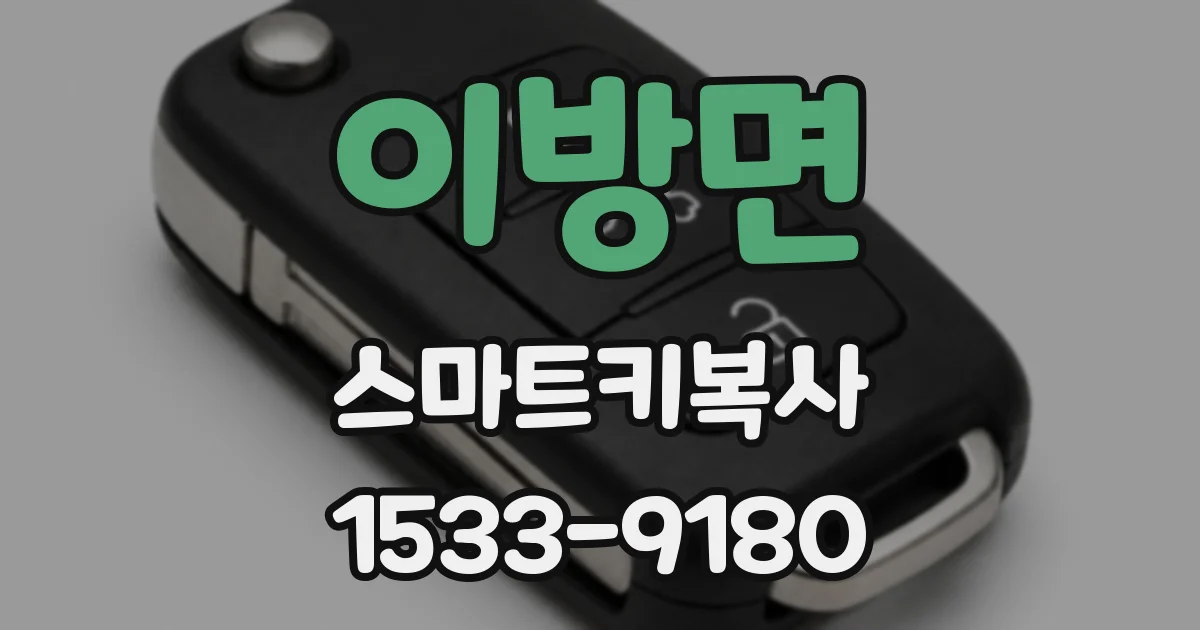 이방면 스마트키복사