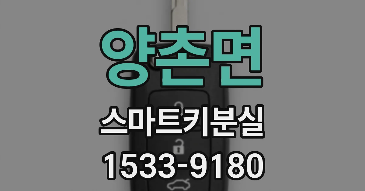 양촌면 스마트키분실