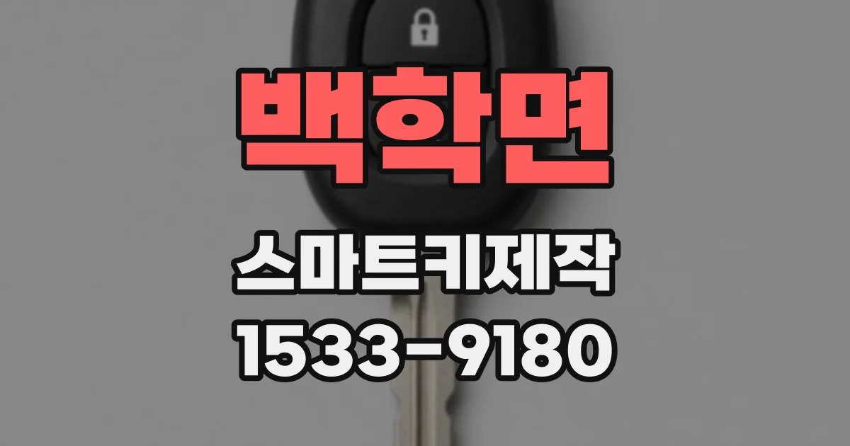 백학면 스마트키제작