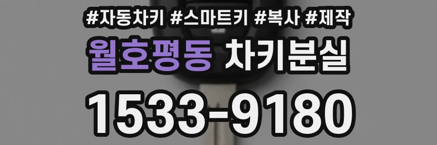 월호평동 차키분실