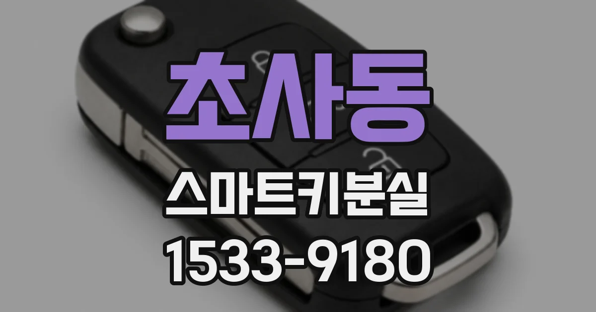 초사동 스마트키분실