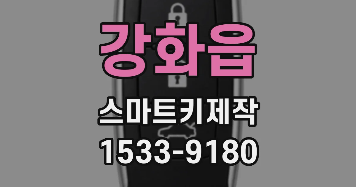 강화읍 스마트키제작
