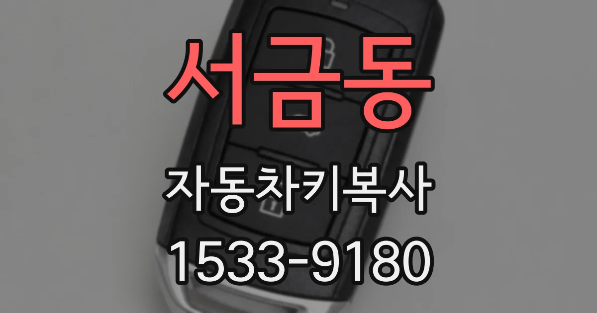 서금동 자동차키복사