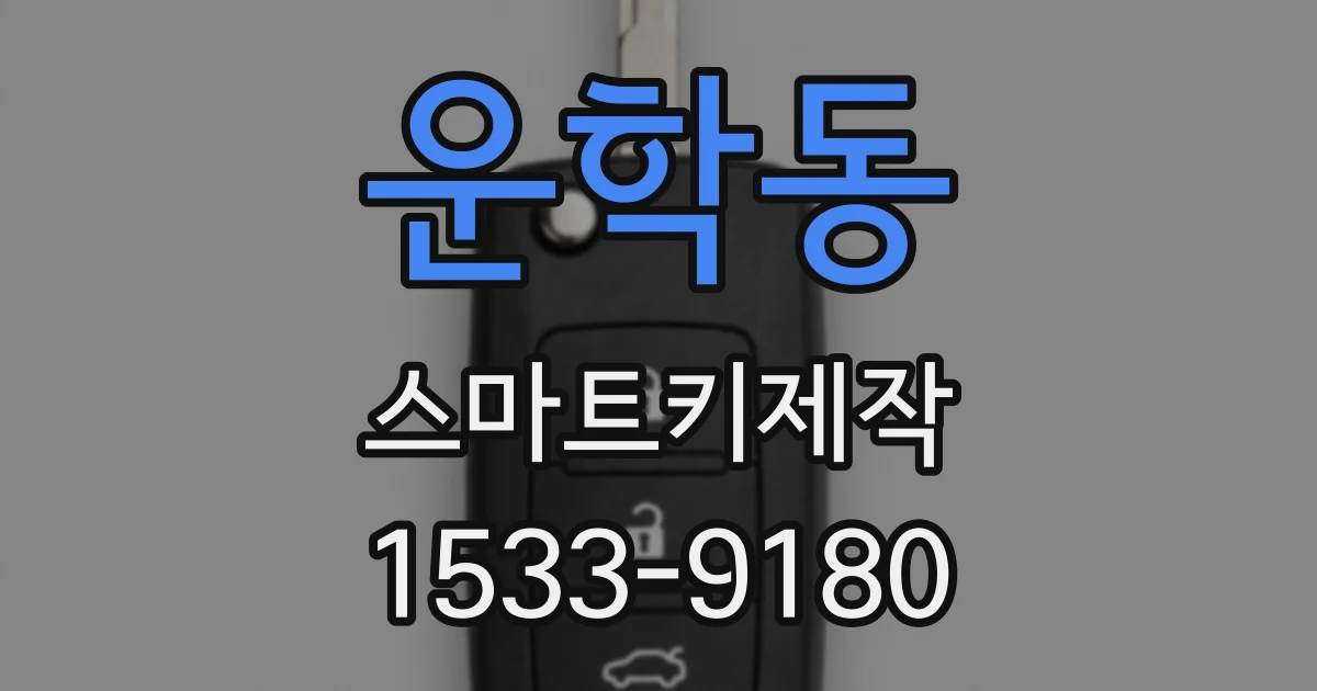 운학동 스마트키제작