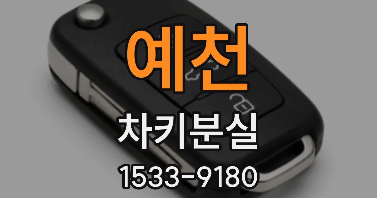 예천 차키분실