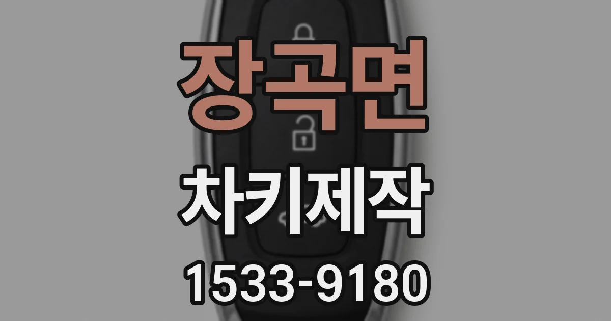 장곡면 차키제작