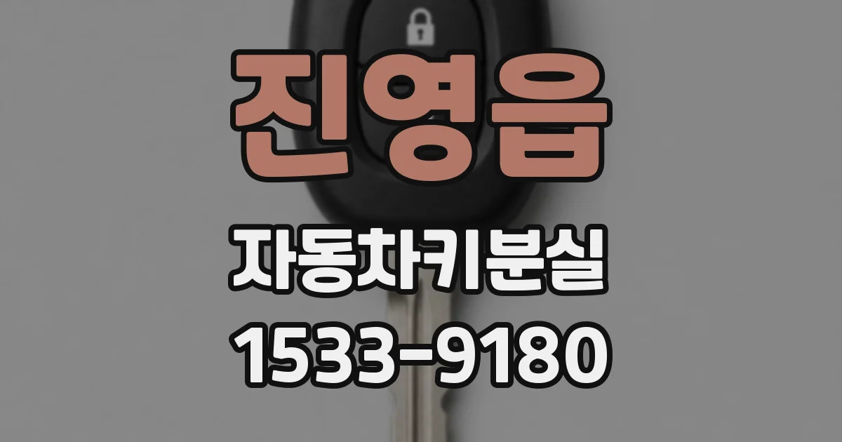 진영읍 자동차키분실