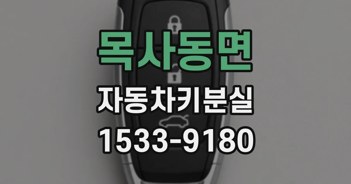 목사동면 자동차키분실