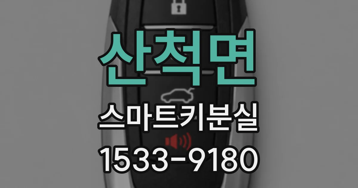 산척면 스마트키분실