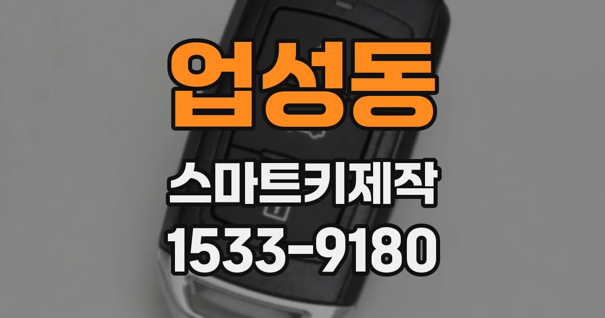 업성동 스마트키제작