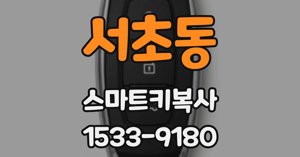 서초동 스마트키복사