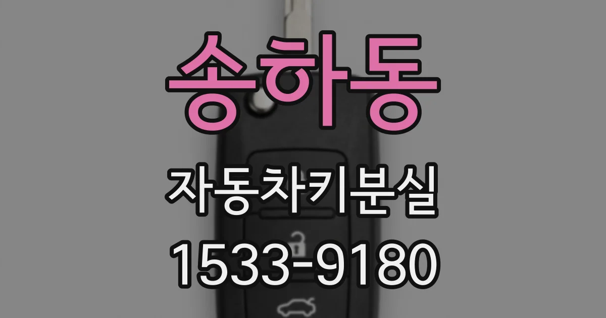 송하동 자동차키분실
