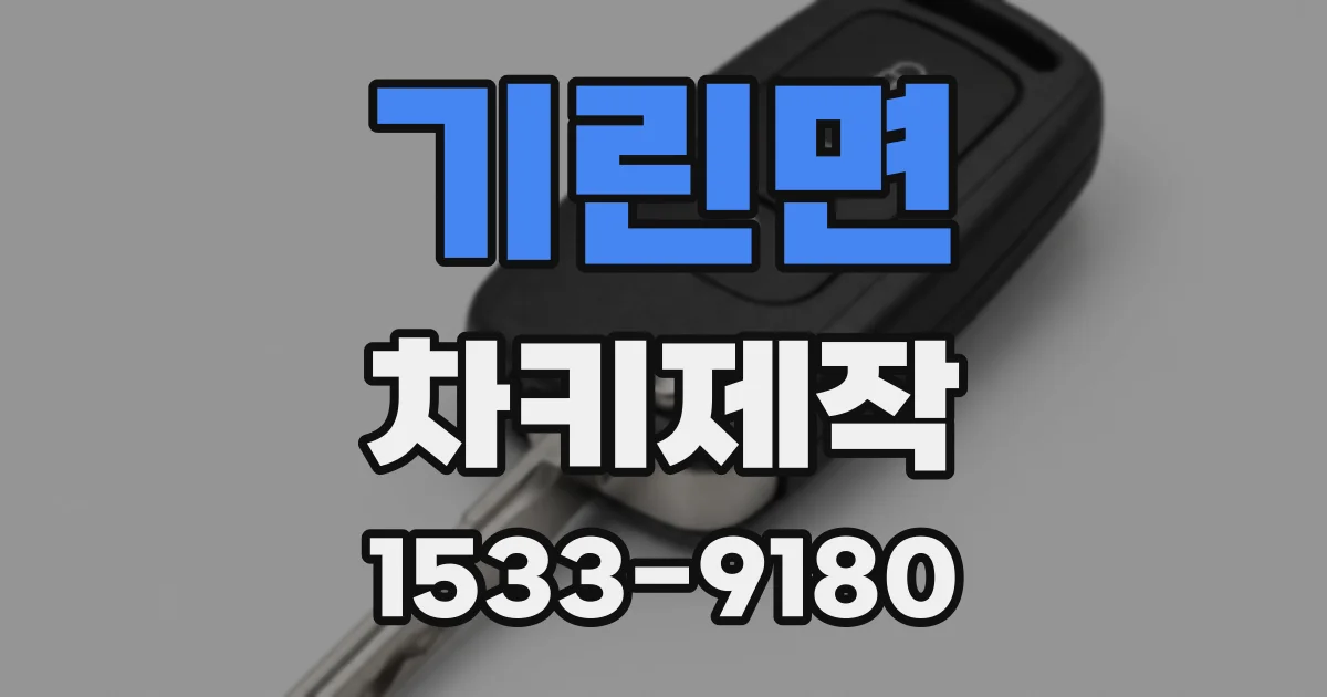 기린면 차키제작