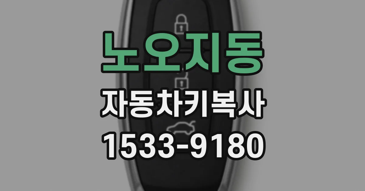 노오지동 자동차키복사