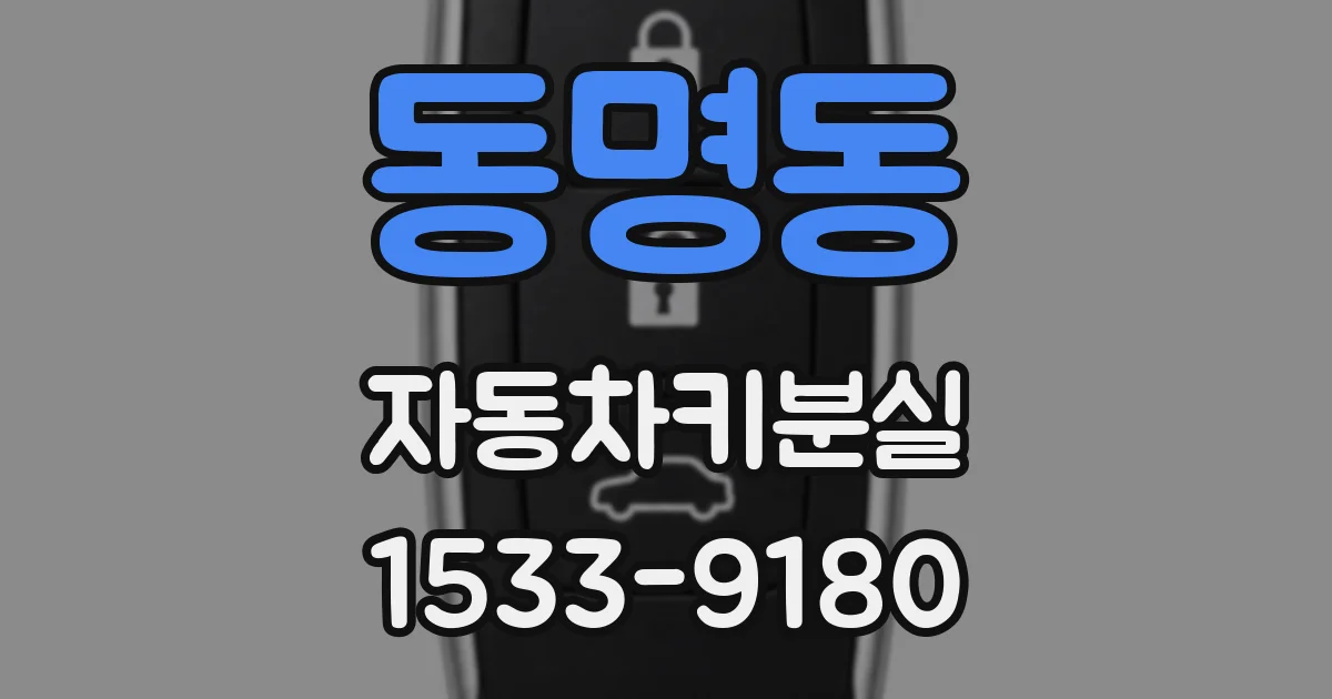 동명동 자동차키분실