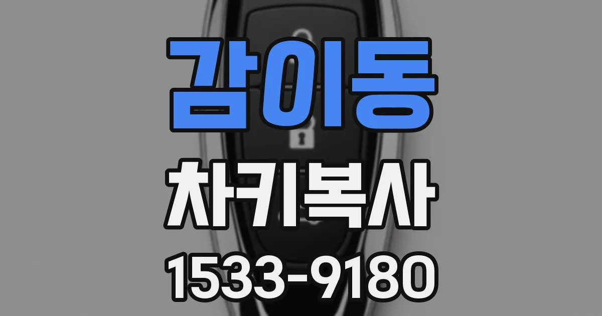 감이동 차키복사
