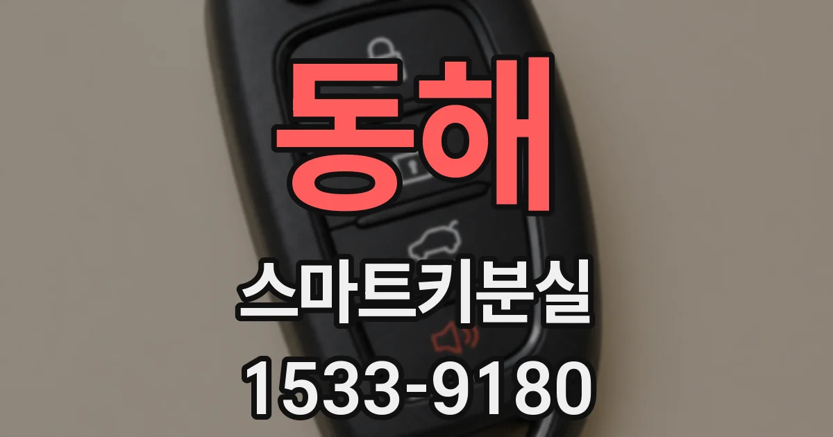 동해 스마트키분실
