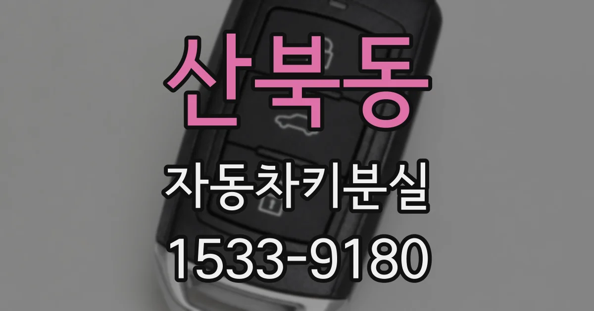 산북동 자동차키분실