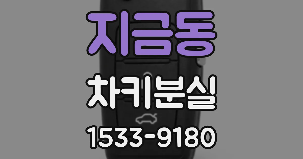지금동 차키분실