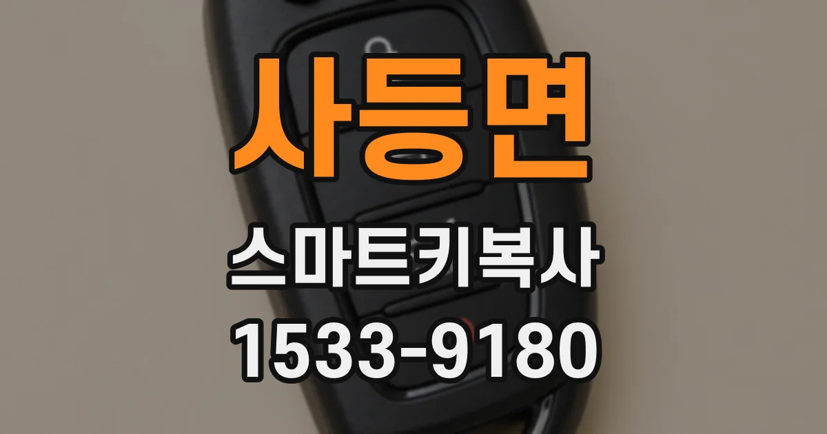 사등면 스마트키복사