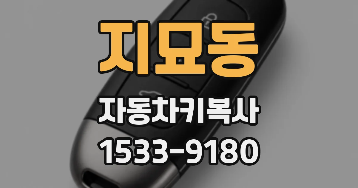 지묘동 자동차키복사