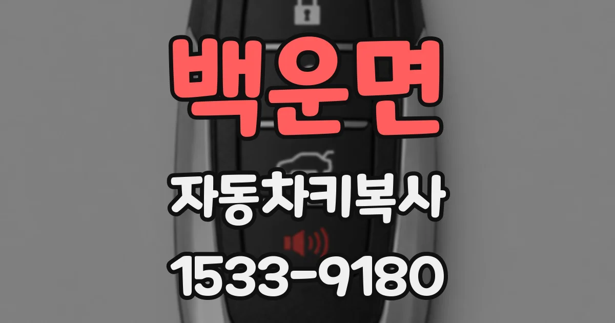 백운면 자동차키복사