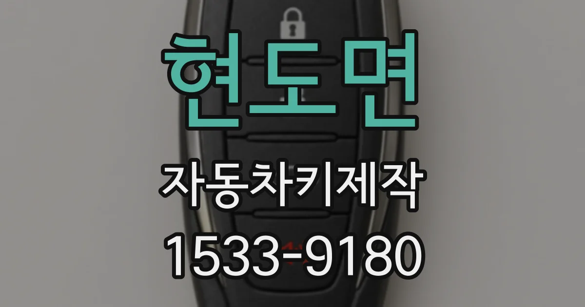 현도면 자동차키제작
