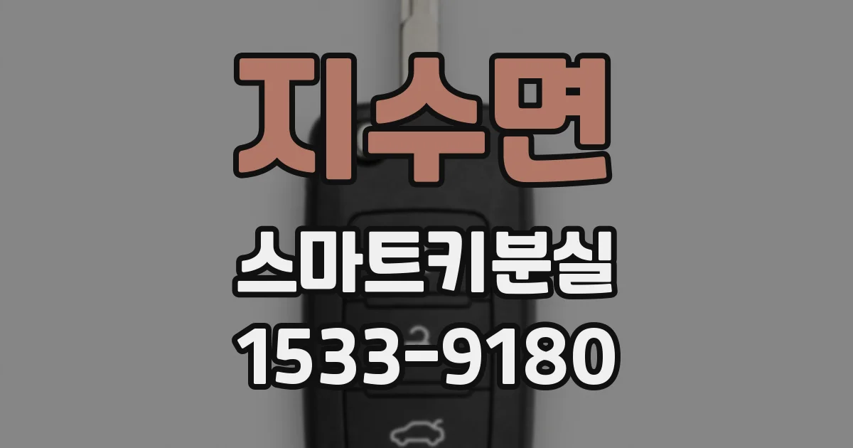 지수면 스마트키분실