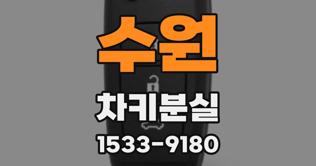 수원 차키분실