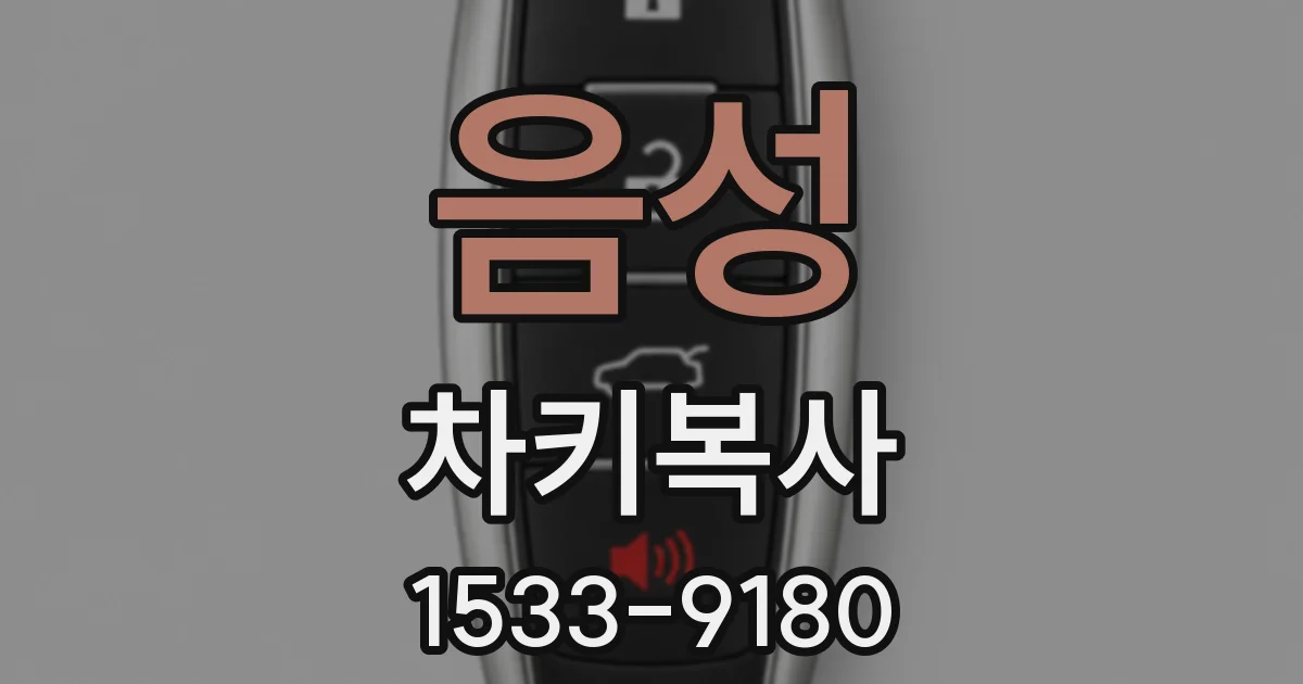 음성 차키복사